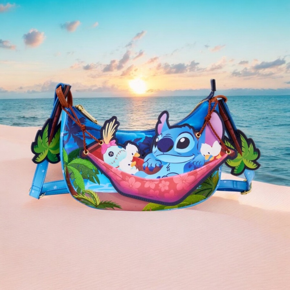 Disney Loungefly Stitch Camping Cuties Crossbody Bag NWT